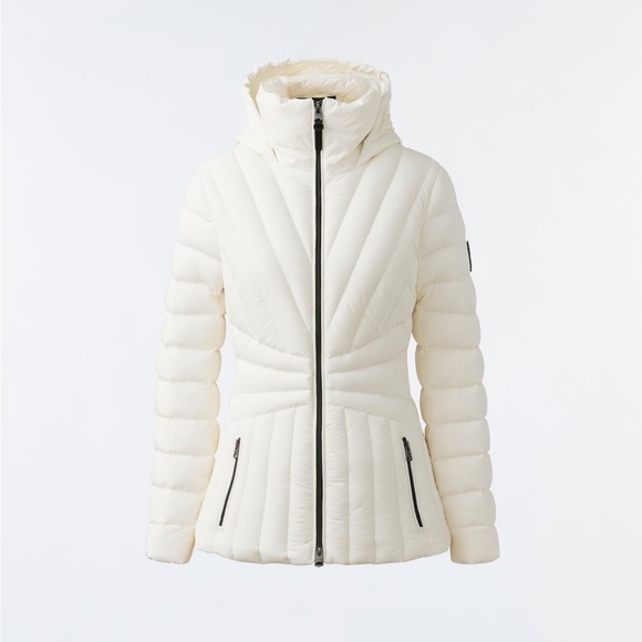Mackage ALISSA Agile-360 stretch light down coat Cream - Picture 1 of 6